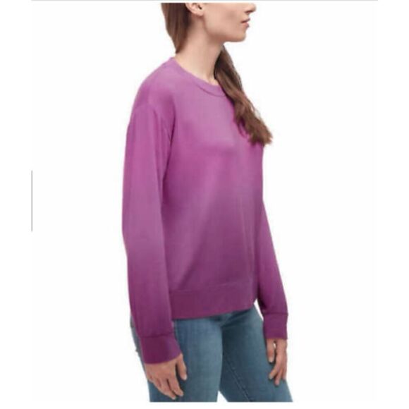 Splendid Purple Ombre Fleece Top   Sz. Lg - Picture 3 of 7
